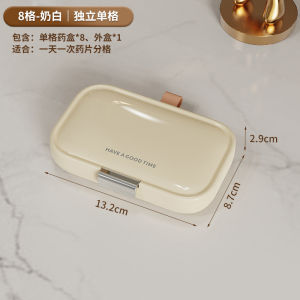 JustLiving Pill Organizer Weekly Moisture-Proof Pill Dispensers 3 Times A Day 7 Day Pill Box Large Compartments Travel Pill Container Medicine Case for Vitamins Pills