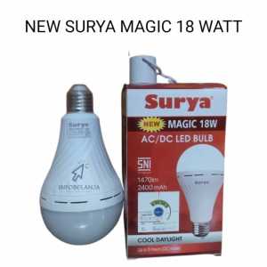 Lampu Bohlam New Magic LED 18 watt emergency Surya AC DC Auto On Mati Listrik Original