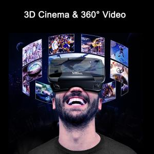 💥Dream Best🔥 3D Movies/Games Vr Box Immersive Virtual Reality Glasses Headset With Remote Controller Built-In Hd Aspherical Lens Perfect Gifts Choices Fit For 5-7 Inches Smart Phones For Children And Adults