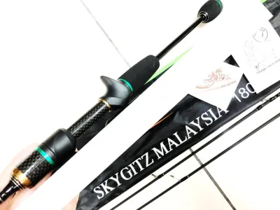 SKYGITZ MALAYSIA Artemis v2 1.8m UL Fishing Rod Solid Tip Micro-jigging Ultra Light Spinning Baitcasting Rod