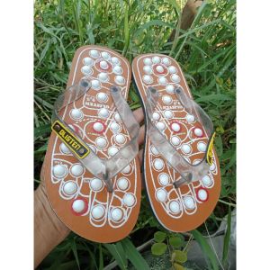 Sandal jepit terapi kesehatan Glisten matt karet lentur nyaman di pakai kaki