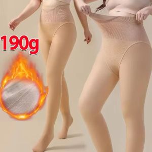 Winter Thicken Warm Tights Women Girl Highly Elastic Skin Color Comfortable Pantyhose Elegant Velvet Pantyhose Fashion Accessory