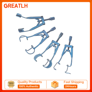 GREATLH Titanium Autoclavable Opener Lieberman Speculum Eyelid Spreader Adjustable Veterinary Instrument Ophthalmic Instrument