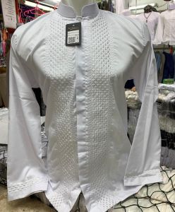 Baju Koko Putih Pria Dewasa Lengan Panjang Exclusive Premium