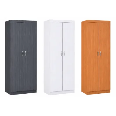 Living Mall LONDON Mix & Match 2/3 Doors Solid Plywood Wardrobe with Soft Closing Hinges Door