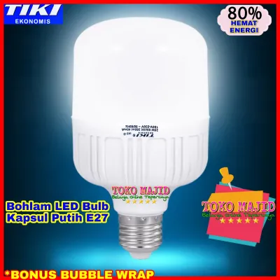 TIKI Lampu KAPSUL LED Bulb Bohlam Tabung PUTIH 25W 20W 15W 10W 5W Jumbo E27 Energy Saving Light Lamp TOKO MAJID