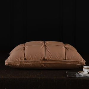 Luxury 3D Bread White Goose Down Feather Pillows for Sleeping Body Neck Protection Bed Pillows Soft Comfort 100% Cotton Cover2026