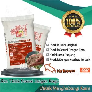Pupuk Dasar Untuk Tanaman Meroke Fosfat 1 Kg Repack Pemacu Pertumbuhan