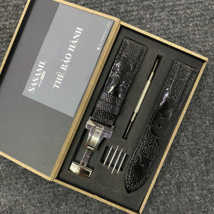 Đ51 Dây đồng hồ CHỐT THÔNG MINH Da Đà Điểu Vảy ChânGỒM : 1 DÂY + 1 KHÓA TẶNG 1 HỘP 2 CHỐT THÔNG MINH2 CHỐT THƯỜNG và 1 CÂY THAY DÂY