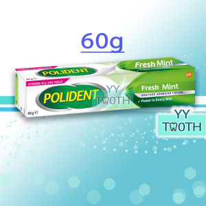 Polident Denture Adhesive Cream 60g (EXP 2027) Fresh Mint flavour
