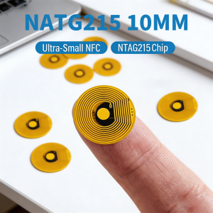 NTAG215 10mm Ultra-Small FPC NFC Tag 13.56MHz 504 Byte Flexible Waterproof Stickers for Non-Anti-Metal Applications