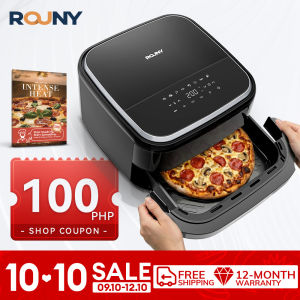 ROUNY 4.2L Digital Air Fryer 2200W Touch Screen Cook Chicken Pizza Shrimp with View Window for Family