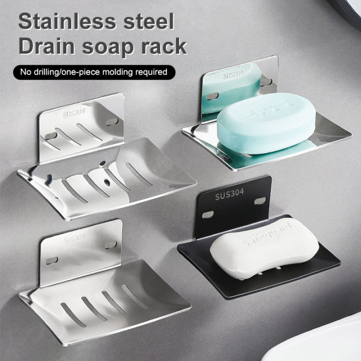 Uxcell Stainless Steel Soap Dish – Wall Mounted Holder With Drain, 304 Steel, For Shower Or Kitchen - View #11
