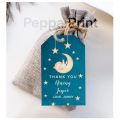 Souvenir tag | Blue twinkle twinkle star design | Baptism Birthday Dedication Christening | Customizable. 