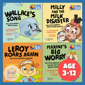 [SG STOCK] WS E - The Baby Bear Paediatric Care Series (Full Set 1) (4 Books) Children Book Age 3-12