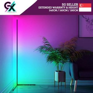 🇸🇬🔥 GX Smart Wifi Minimalist Standing Floor Lamp - Nordic Corner Light with Extended Warranty (RGB / Tri-Colour)