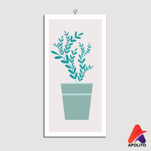 HIASAN DINDING CORAK TUMBUHAN (15X30) KAMAR DEKORASI RUMAH WALL DECOR