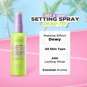 DAZZLE ME Get a Grip! Makeup Setting Spray Series | Dewy Fix Beauty Protecting | Matte Fix | Acne Soothing | Prime+Set Anti-Pollution