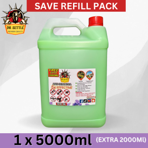 [ 5 LITER] DR SETTLE CICAK REPELLENT INSECT AND LIZARD REPELLENT SPRAY PEST CONTROL NATURAL ANAI POWER