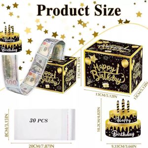 Graduation Season Cash Gift Box Congrats Grad Class of 2025 Party Decor Gift Birthday Graduation Celebration Party Supplies Money Box