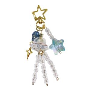 Hợp Thời Trang Đại Dương Lấy Cảm hứng Móc Chìa Khóa Cá Sao Chuông gió Đính Cườm Keychain Điện Thoại Và Tai Nghe Trường Hợp Quyến Rũ Hợp Thời Trang Phụ Kiện