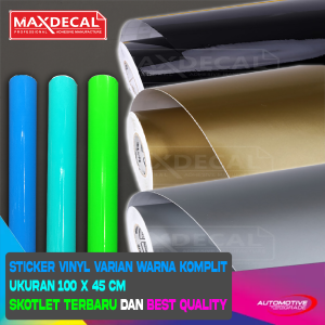 Stiker Motor Scotlet Vinyl 100x45cm Stiker Maxdecal Dc-Fix Pro-Fix D-Covic Varian Warna Komplite