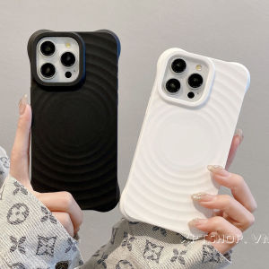 💯【Phone Case】+FREE Shipping 💯Luxury Solid Color Water Ripple Matte Circle Silicone Magsafe Magnetic Phone Case For iPhone 12 13 14 15 Pro Max 14 15 Plus 11 Shockproof Protective Phone Cover Case