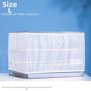 Universal Bird Cage Cover Airy Mesh Parrot Bird Cage Net Adjustable Nylon Mesh Birdcage Cover