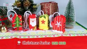 Custom Christmas Gifts OEM 3 Ports Usb Docking Station 3 in 1 2.0Adapter Laptop Usb Hubs