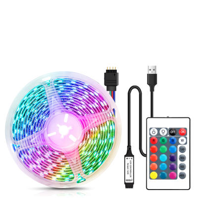 LED Strip Lights Bluetooth 1-5M RGB 5050 SMD NON Waterproof Flexible Tape Ribbon Diode DC 5V USB Bac