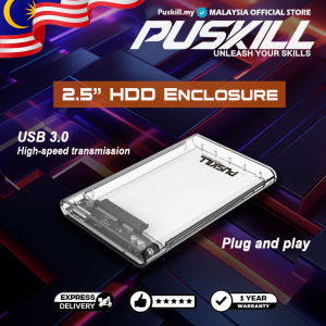 PUSKILL SATA3 Shell USB 3.1 Interface Suitable for 2.5 inch SATA SSD Hard Drive Mobile Enclosure Box