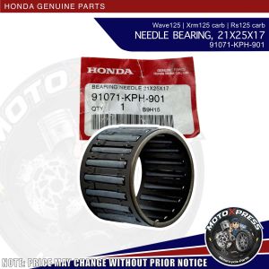 Wave125 Xrm125 Rs125 Needle Bearing 21x25x17 Honda Genuine Parts