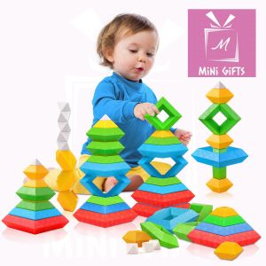 【Mini Gifts】30PCS Stacking Building Blocks Montessori Toys For Toddlers Birthday Gifts