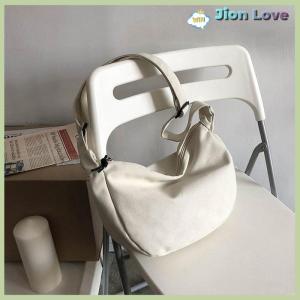 Jion Love Canvas Crossbody Bag Large Capacity Hip-Hop Street Style For Both Men And Women