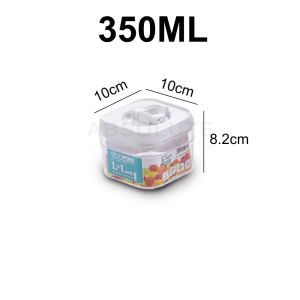 HOMESS Airtight Lid Lock Plastic Sealed Can Kitchen Storage Box Transparent Food Container Bekas Dapur Kedap Udara
