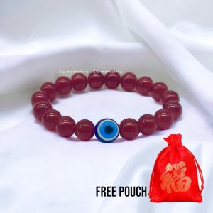 Jasongo123 Turkey Hamsa Fatima Blue Evil Eye Agates Stone Lucky Charm Bracelet for Women Men Protection Bring