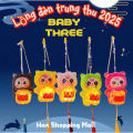 [LOẠI TO BÉ BA 10CM] Đèn Lồng Trung Thu Baby Three Hottrend 2025 Đèn LED Hình Thú Dễ Thương Phù Hợp Rước Đêm Trung thu. 