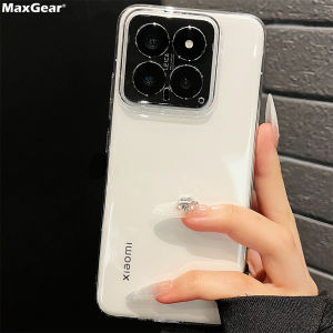 HD Transparent Rugged Hard PC Phone Case For Xiaomi 14 Pro 14Pro Official Camera Protection Crystal Clear Plastic Slim Cover