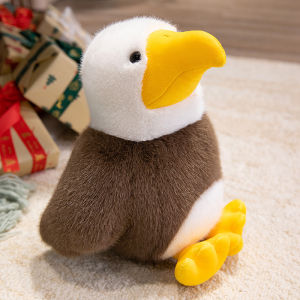 JOJO CASTLE 20cm/30cm Cute Lifelike Sea Eagle Plush Toys Bird Stuffed Plush Marine Animal Toy Soft Doll Lovely Birthday Gift