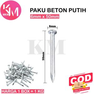 (1 Kg) Paku Dinding Tembok Beton Baja Putih Paku Beton 2.5 cm 3 cm 4 cm cm 7 cm per 1 kg