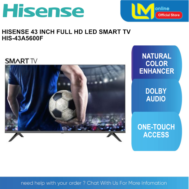 HISENSE 43" 4K UHD SMART LED TV 436100H Lazada