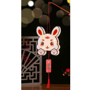NCNC(okdeals01) lantern mid autumn diy 灯笼中秋2025 Handmade Lantern DIY Materials Good Luck With LED Light Mid-Autumn Lantern Retro Luminous Mid-Autumn Lamp Mid-Autumn Festival