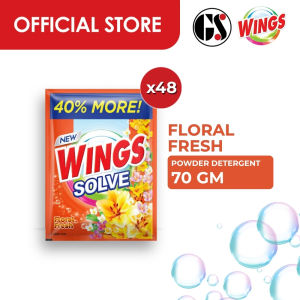 Wings Solve Floral Fresh Powder Detergent 70g