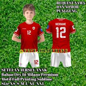 JERSEY TIMNAS INDONESIA HOME TERBARU  FULL PRINTING