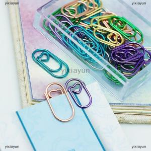 [COD] yixiayun 50 PCS Mini love Notebook Bookmark binder Paperclips Accessories Paper Clips