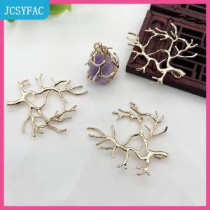 JCSYFAC Cây chi nhánh cơ sở Vòng cổ mặt dây chuyền cho Cameo DIY trang sức làm phụ kiện