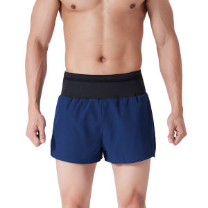 (S-4XL)Sports Shorts Men Women Teens Quick Dry Marathon Running Short Pants with Zipper Pocket Double Layer Trackless Fitness Training Shorts BB818