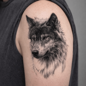 GENENIC Wash Painting Style Mens Temporary Tattoos Instant Water Transfer Decals Tiger Lion Wolf Tattoo Stickers Animal Design DIY Animal Body Art Tattoo Finger Hand Legs