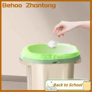 Behoo ถุงขยะแบบหูรูดไม่ฉีกขาดถุงเก็บขยะในห้องครัวห้องน้ำถุงขยะ mugwort กันยุงและกันกลิ่น