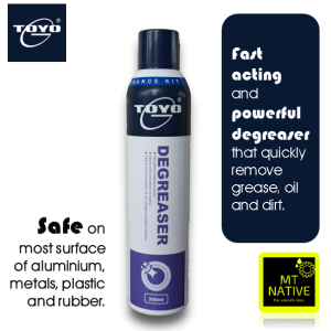 Toyo-G Degreaser 300ml - Fast Acting Water Based Cleaner Safe on Aluminum Metals Plastic and Rubber
